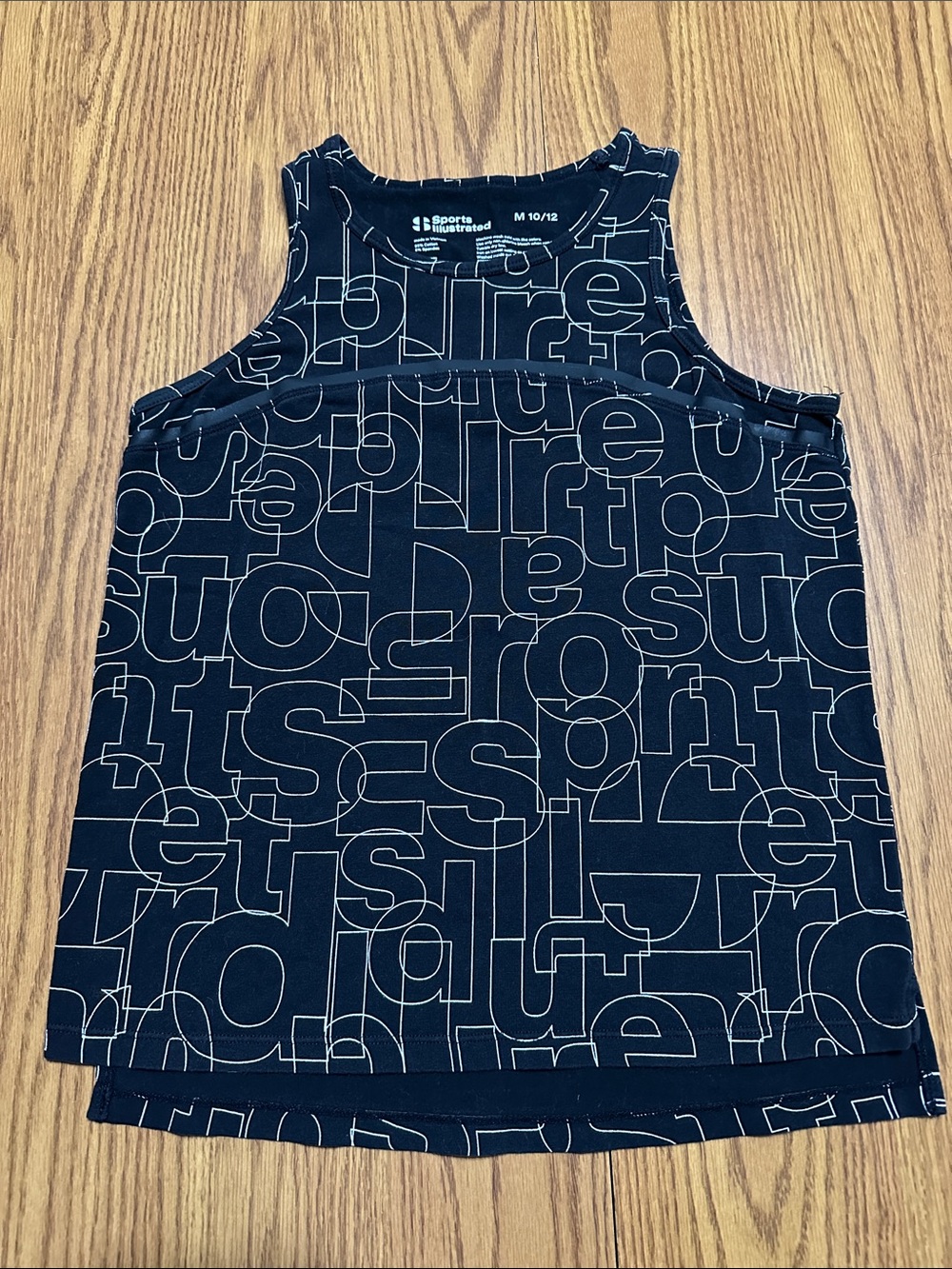 Kids Navy Graphic Tank Top by